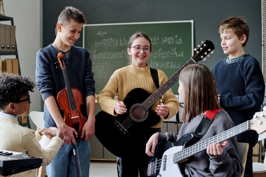 Music Students in a Class